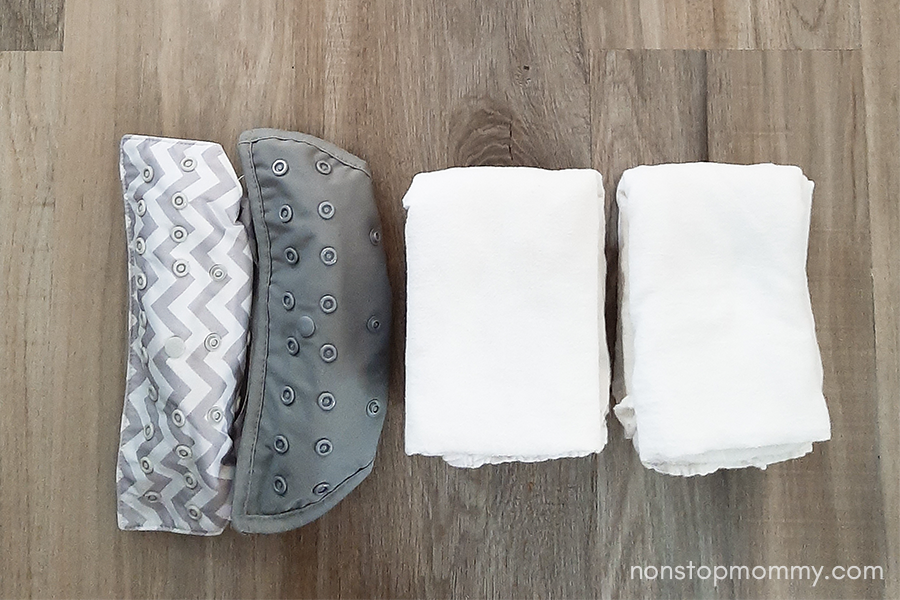 How to fold cloth diapers for packing in the diaper bag.