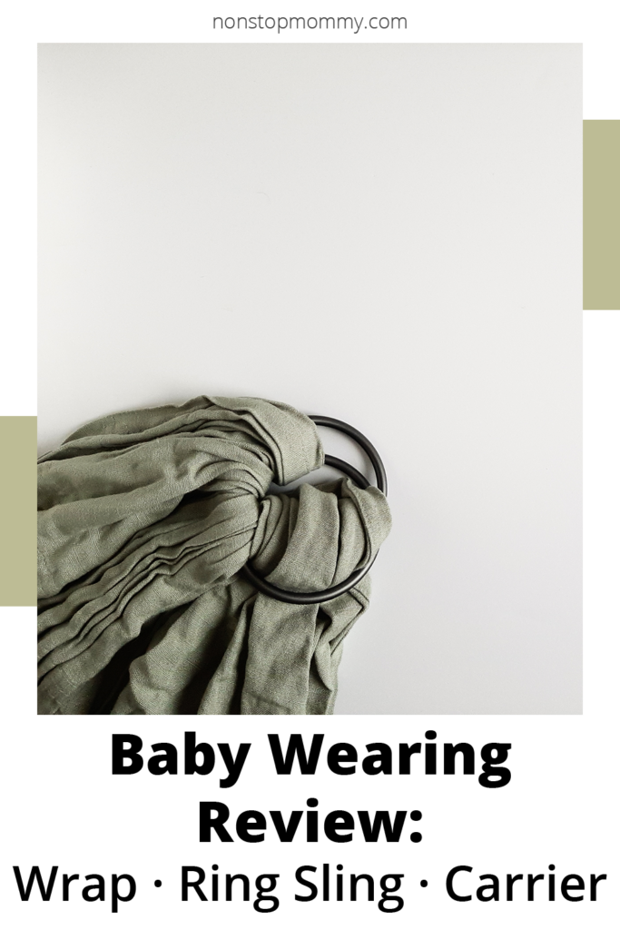 Baby Wearing Review: Wrap, Ring Sling, Carrier