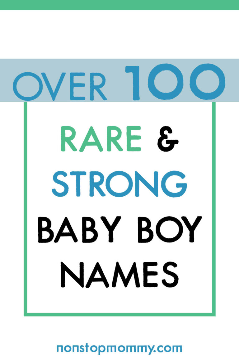 100+ Uncommon and Strong Baby Boy Names - Nonstop Mommy
